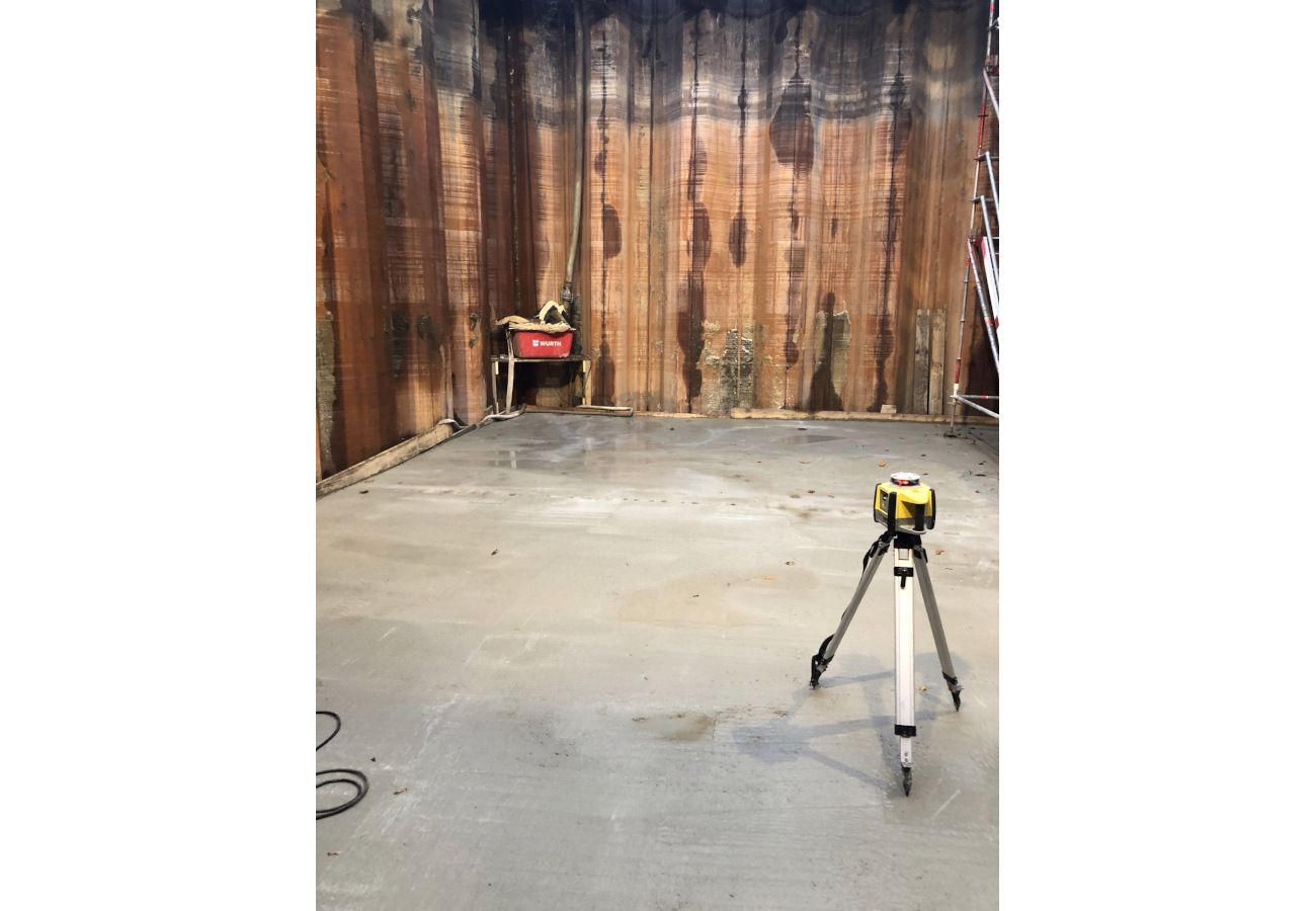 Unterwasserbetonsohle