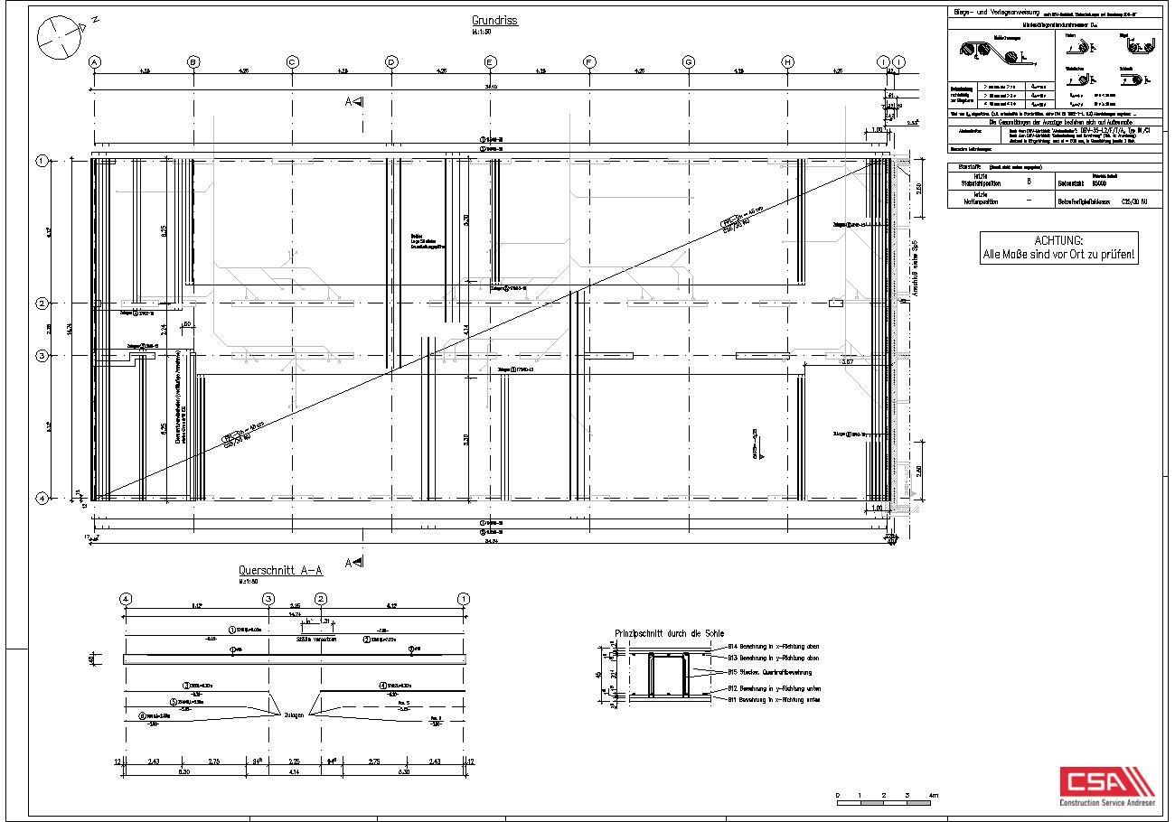 Bewehrungsplan erstellen lassen